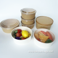 Disposable paper round salad bowls paper bowls